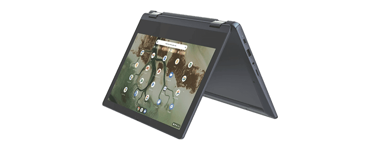 A product shot of the Lenovo IdeaPad Flex 3i 11.6" Celeron Chromebook