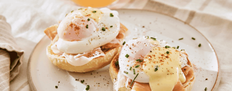 Durapres Eggs Benedict recipe 