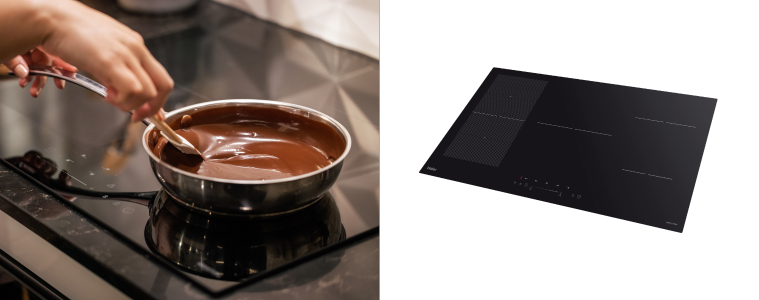 A sleek Haier Induction cooktop in black