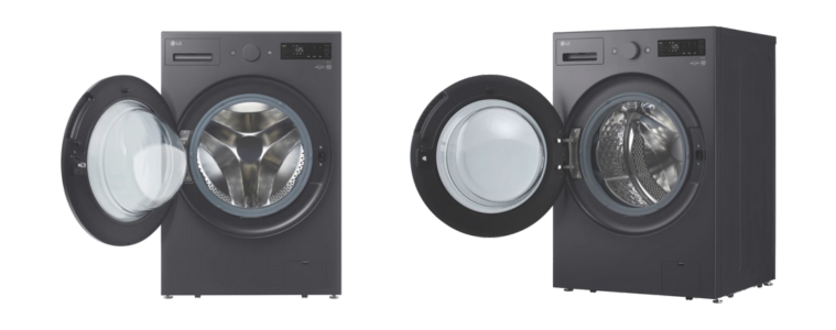 Two views of the XL LG Front Load Washer 