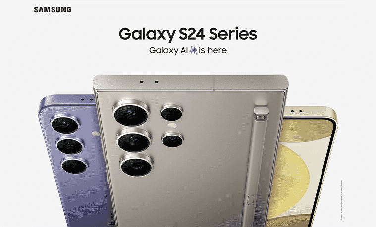 The Samsung Galaxy S24 range featuring Galaxy AI 