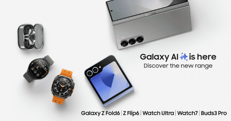 Samsung Galaxy Zfold6 ecosystem with Watch Ultra and Buds3 Pro 