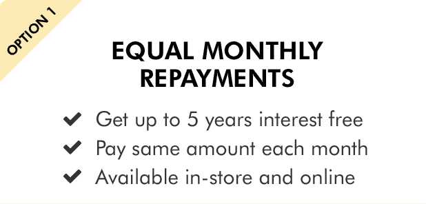 Equal monthly repayments