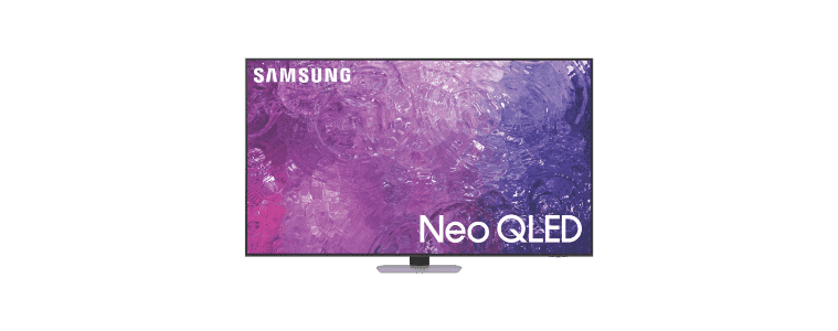 Front on image of a Samsung 75" QN90C 4K Neo QLED Smart TV 23