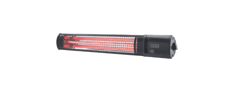 Angled image of a Goldair 2000W Outdoor Radiant Heater with Wi-fi
