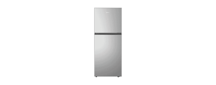 Front on image of a Hisense 205L Top Mount Refrigerator