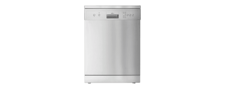 Front on image of a Solt 60cm Freestanding Dishwasher Stainless Steel