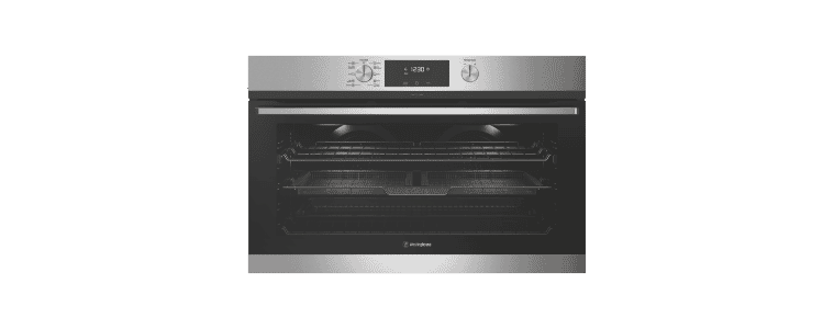 Front on image of a Westinghouse 90cm Pyrolytic Oven - Stainless Steel
