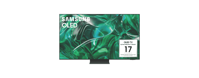 Front on image of a Samsung 77" S95C 4K OLED Smart TV 23