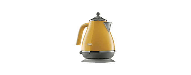 product image of the DeLonghi Icona Capitals Yellow Kettle