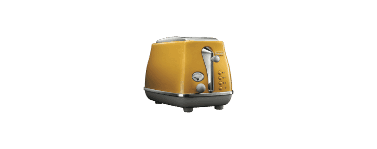 product image of the DeLonghi Icona Capitals Yellow 2 Slice Toaster