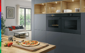Bosch Series 8 ovens in a modern kitchen 