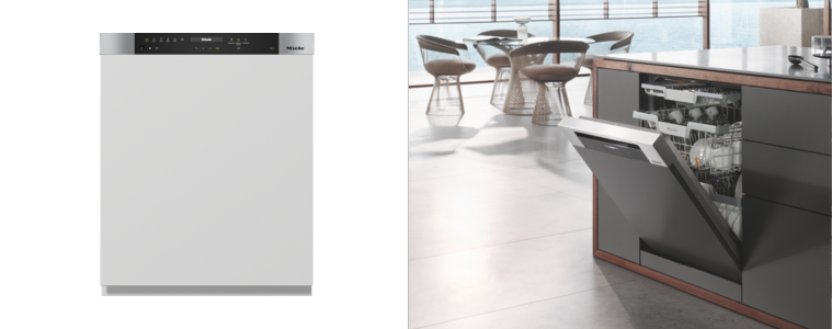 Miele Semi Integrated Dishwasher - Clean Steel product image 