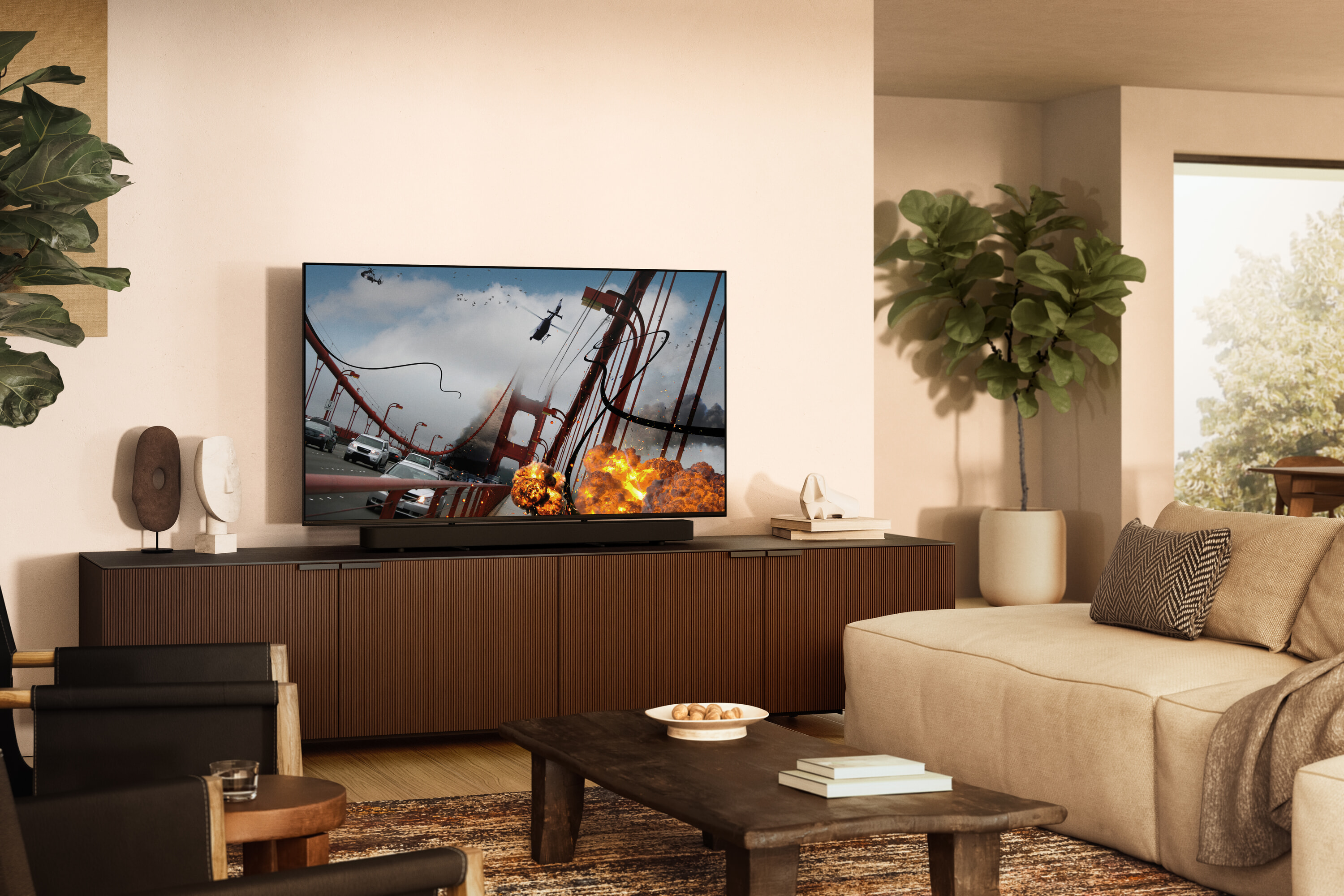 Image of the Sony BRAVIA 7 in a living room.