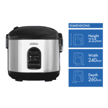 Breville LRC210WHT The Set & Serve 8 Cup Rice Cooker at The Good Guys