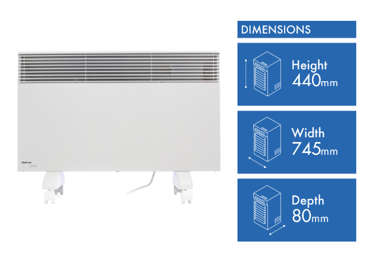 Noirot 7358 7 2000W Spot Plus Panel Heater at The Good Guys