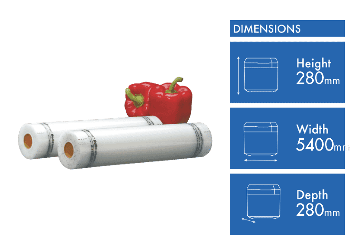 FoodSaver Vacuum Bag Roll 2 Pack 28cm VS0520
