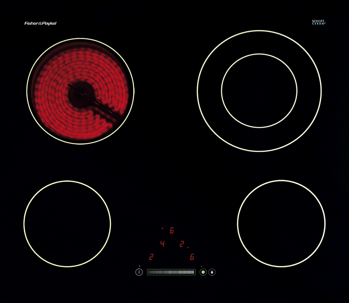 Fisher & Paykel CE604DTB1 60cm Ceramic Cooktop at The Good Guys