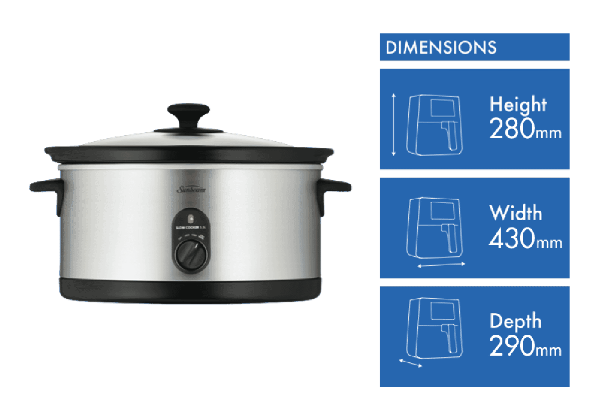 Breville BSC420BSS The Smart Temp 6L Slow Cooker at The Good Guys