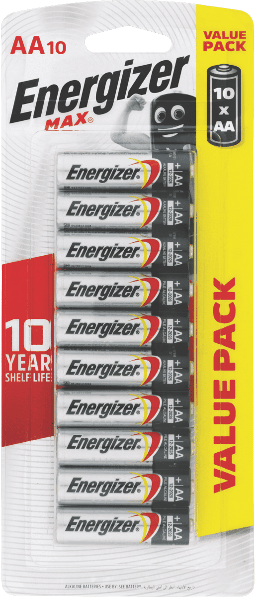 Energizer Max AA Batteries 10 Pack