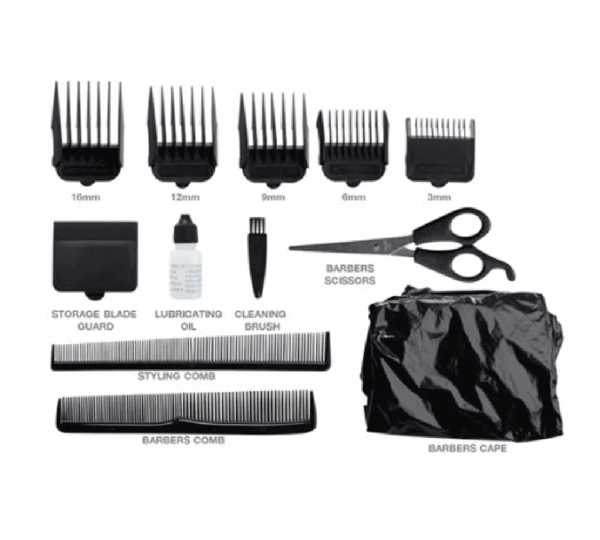 remington home barber haircut kit 12 piece