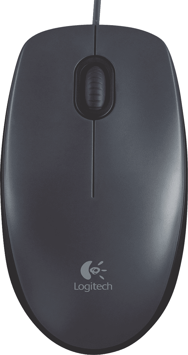 Logitech M90 Corded Mouse (Black)
