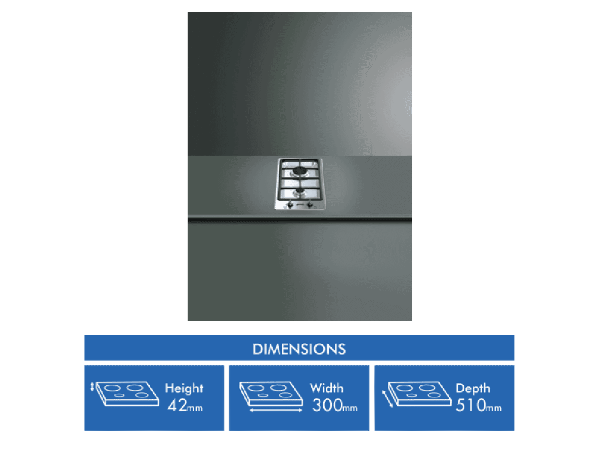 Smeg 30cm Gas Cooktop