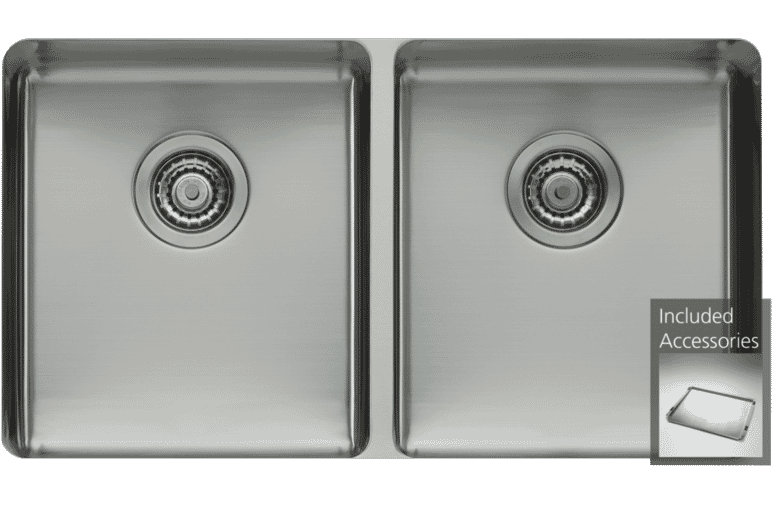 Oliveri Sn1063u Double Bowl Undermount Sink At The Good Guys
