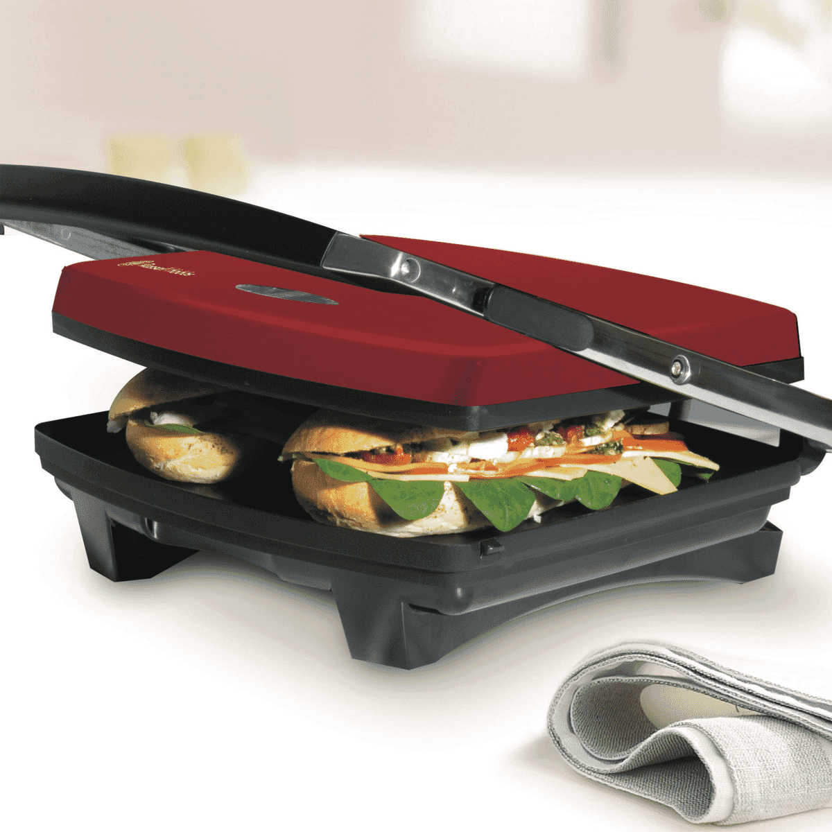 Russell Hobbs RHSP801RED Sandwich Press at The Good Guys