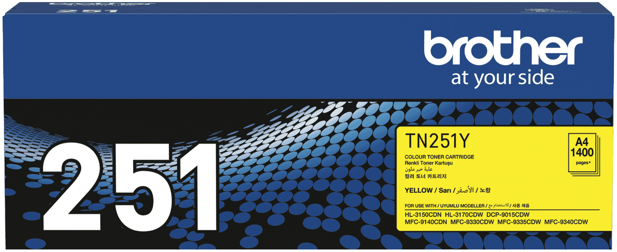 BrotherTN251 Yellow Laser Toner50017997