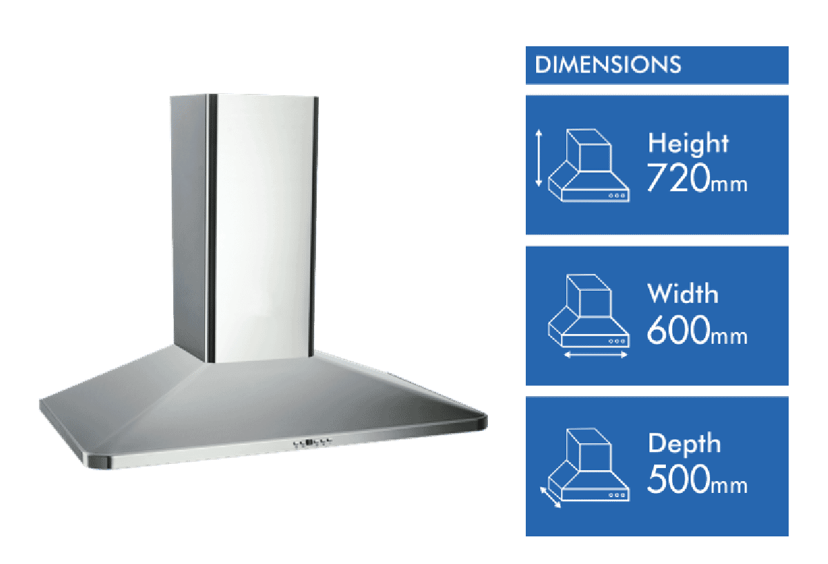 Schweigen 60cm Silent Canopy Rangehood