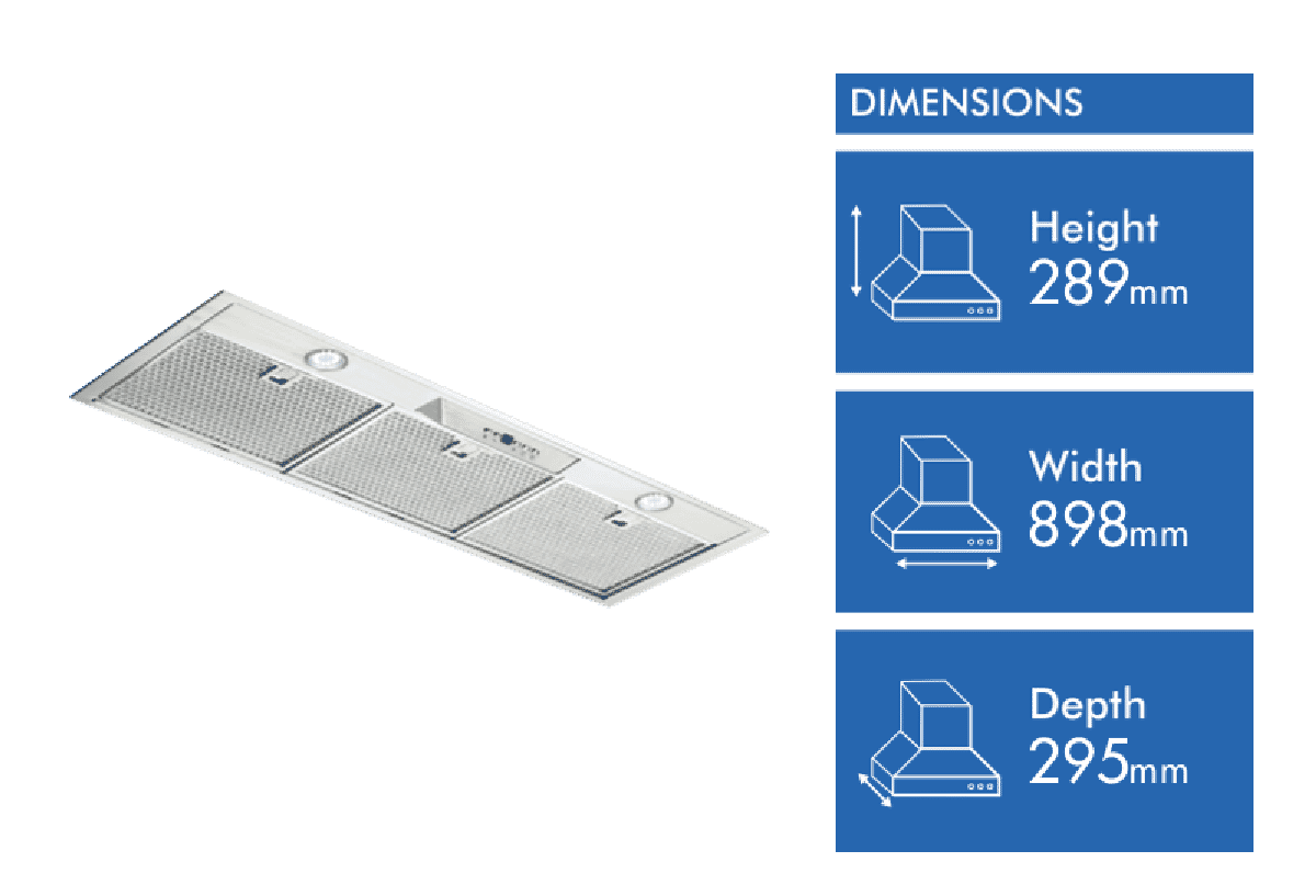 Schweigen 90cm Silent Undermount Rangehood
