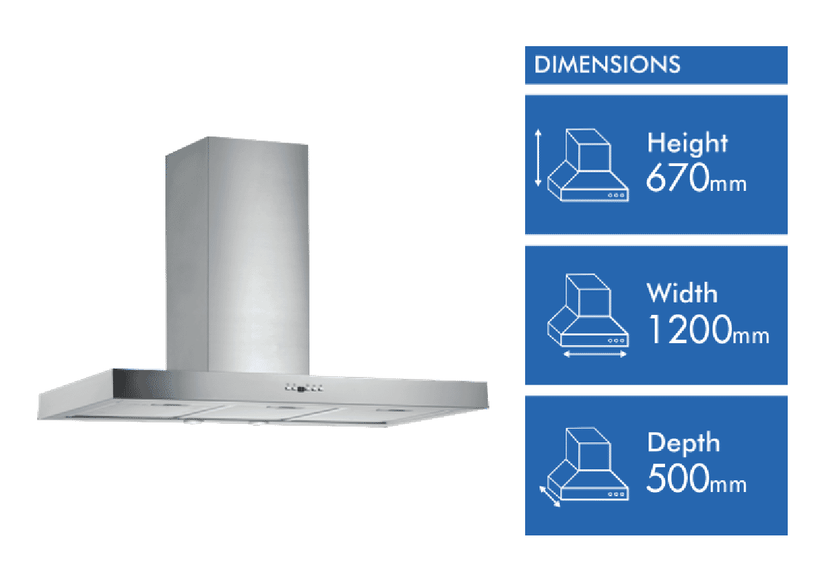 Schweigen 120cm Silent Canopy Rangehood