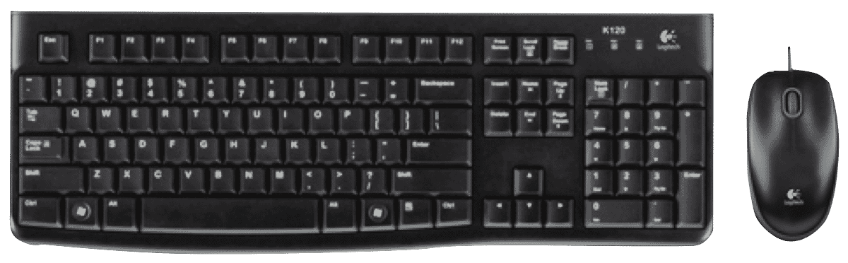 Logitech Corded Mouse and Keyboard MK120