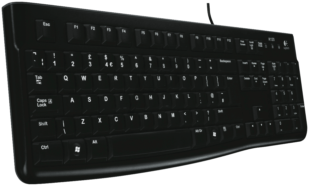 Logitech 1150386 Corded Keyboard K120 at The Good Guys