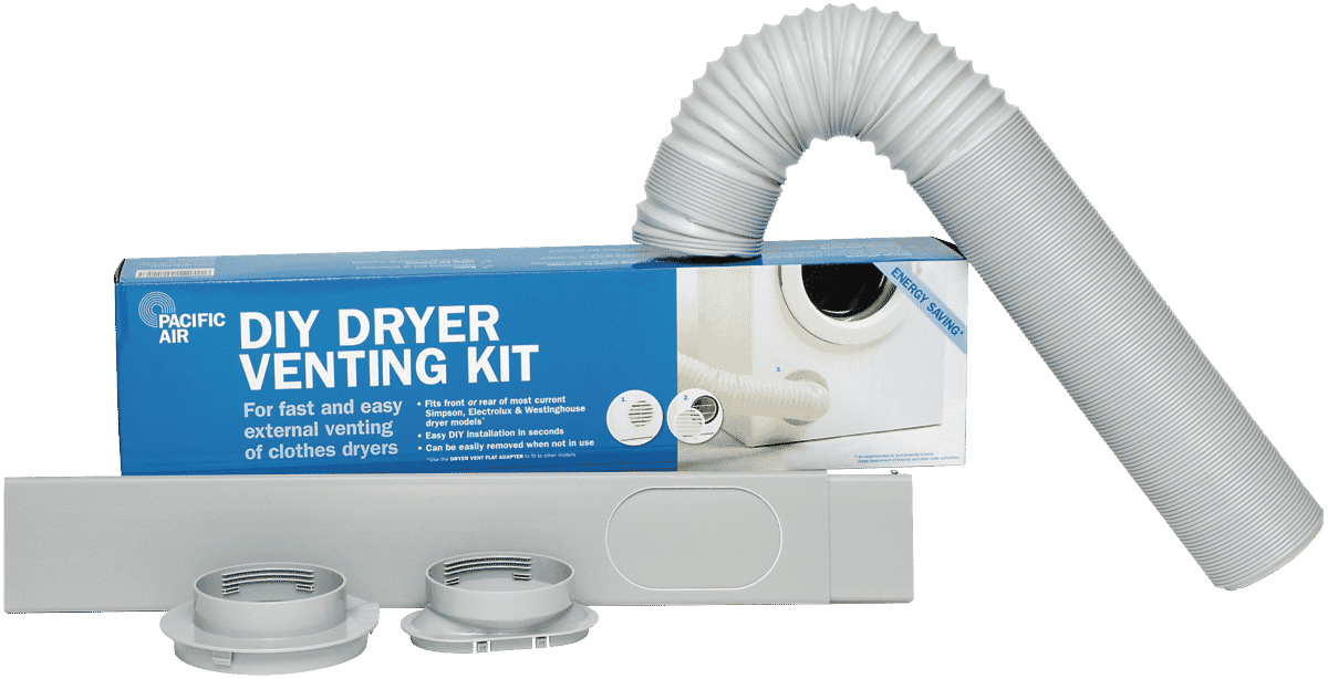 Pacific Air 4224p Diy Dryer Venting Kit At The Good Guys - Ironing Board Wall Mount Bracket Bunnings