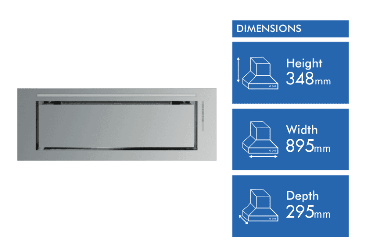 Schweigen 90cm Silent Undermount Rangehood