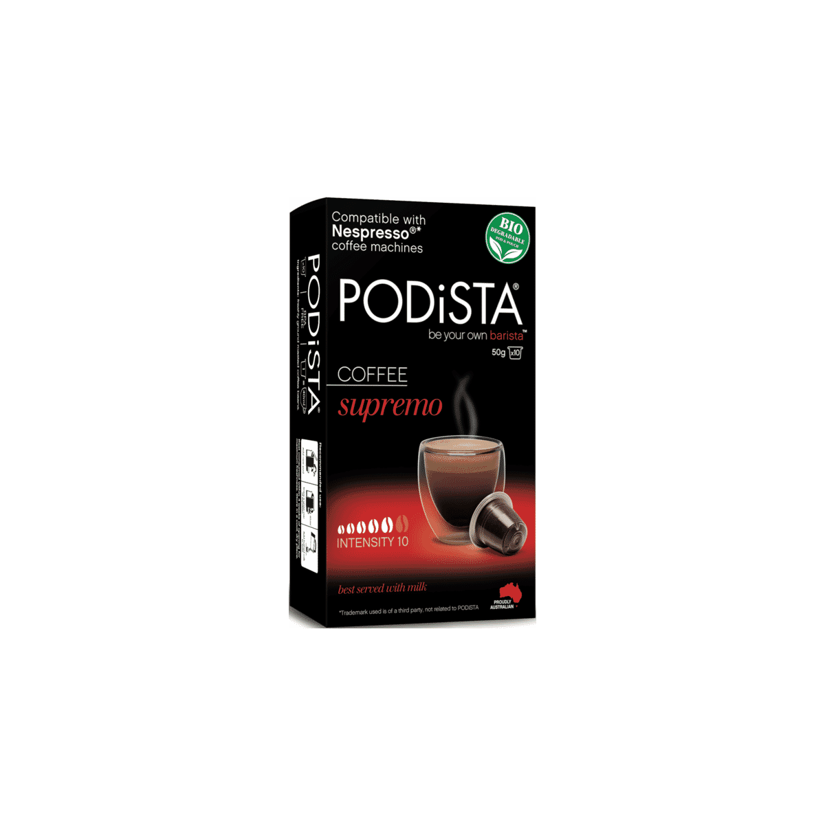 PODiSTA 200030 Supremo (10/10) Pod 10pk at The Good Guys