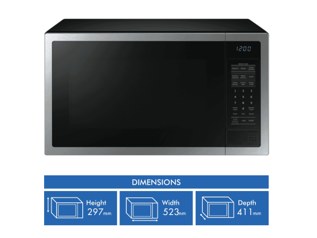 samsung microwave the good guys