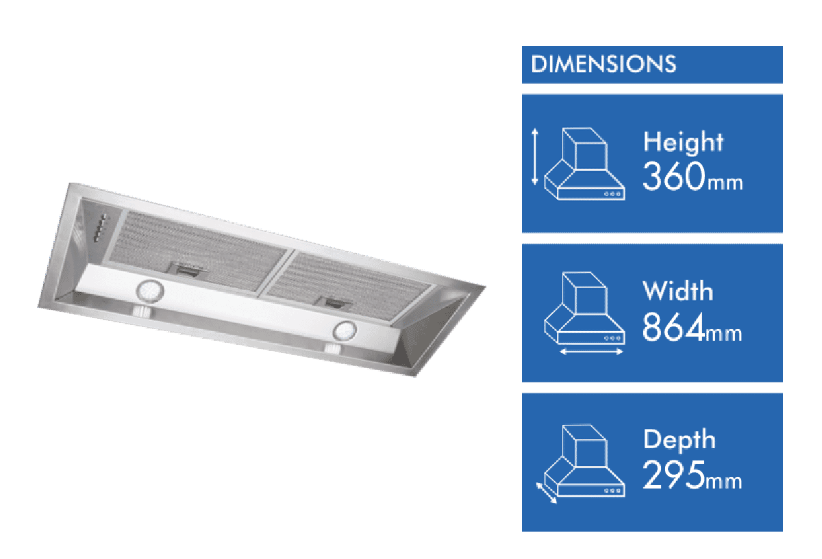 Schweigen 90cm Undermount Rangehood