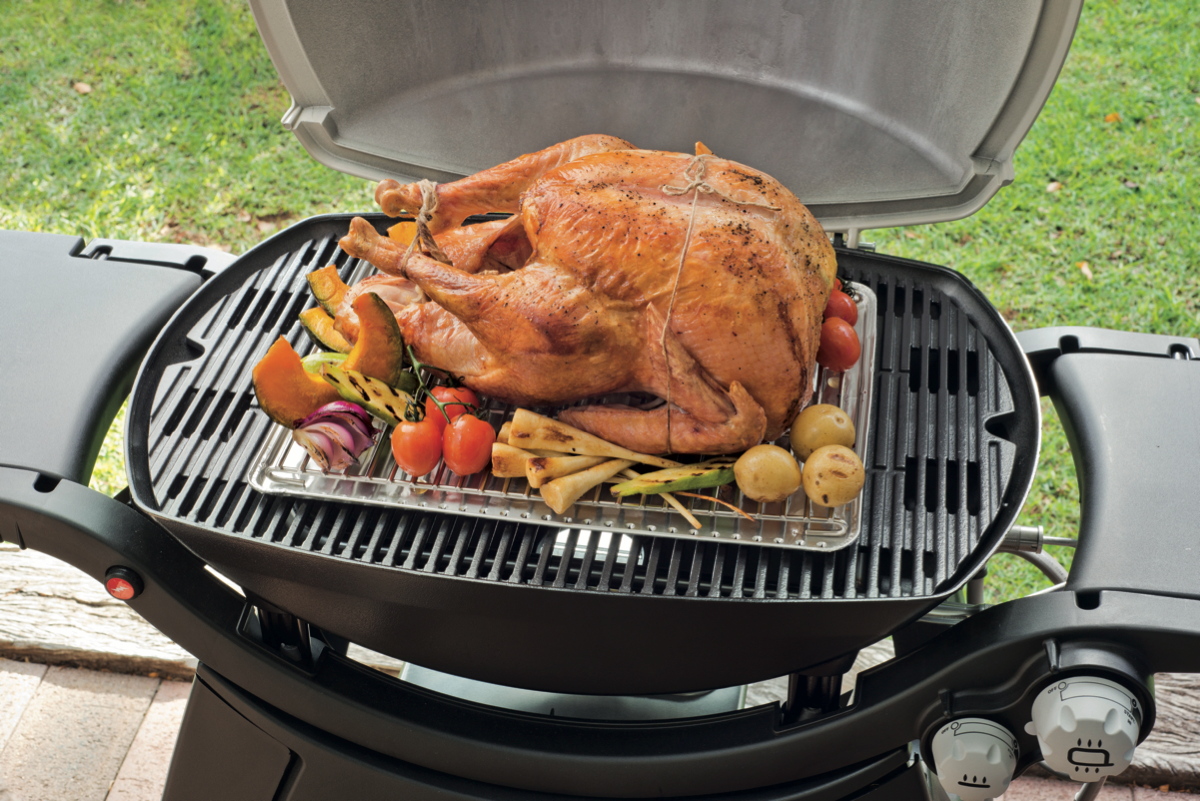 Weber q convection outlet tray