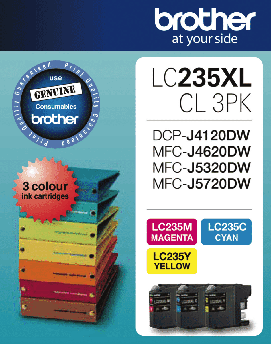 BrotherLC235 XL Colour Value Pack50028030