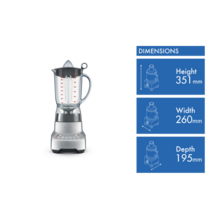 Breville BBL920BSS Super Q Countertop Blender, Brushed Stainless