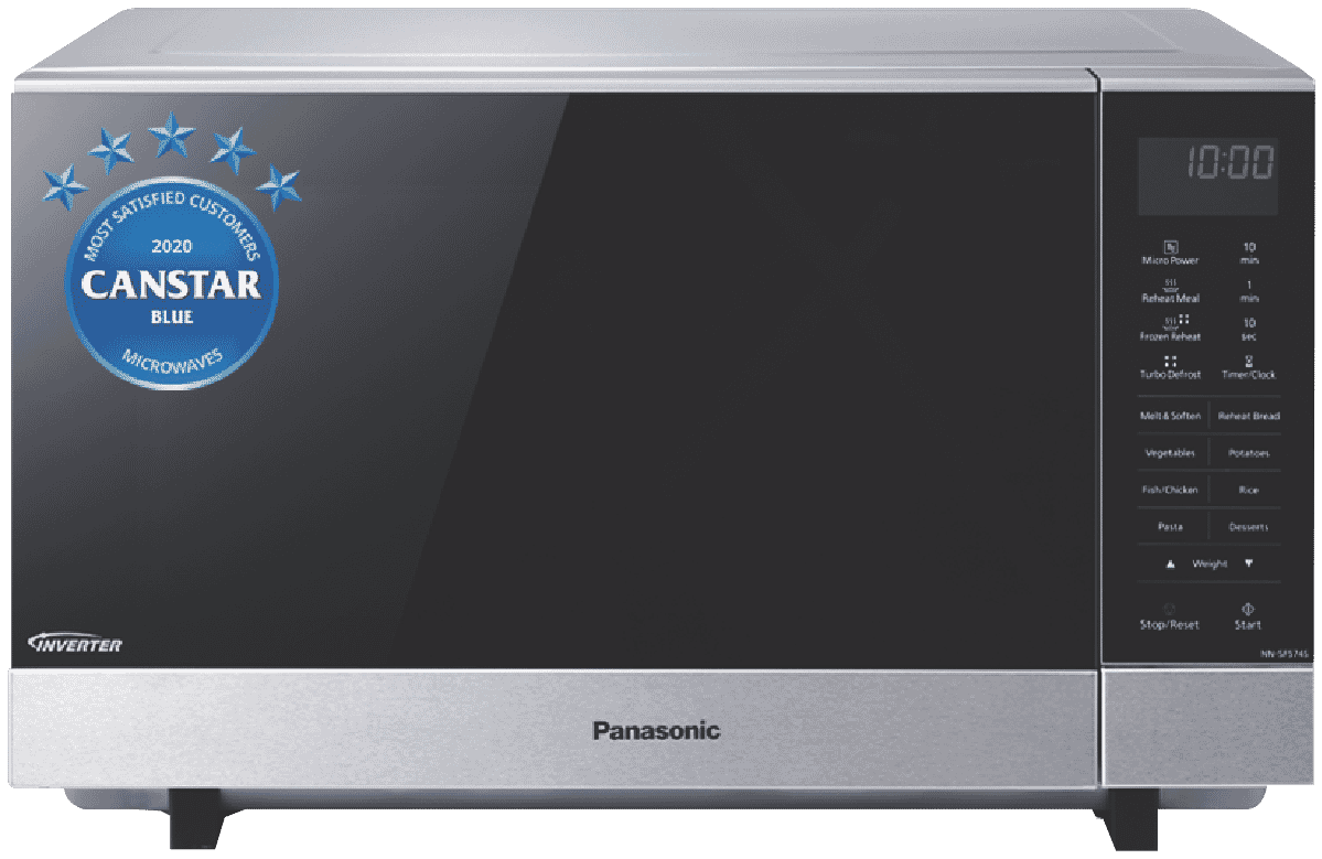 Panasonic NNSF574SQPQ 27L Flatbed Inverter Microwave Stainless Steel