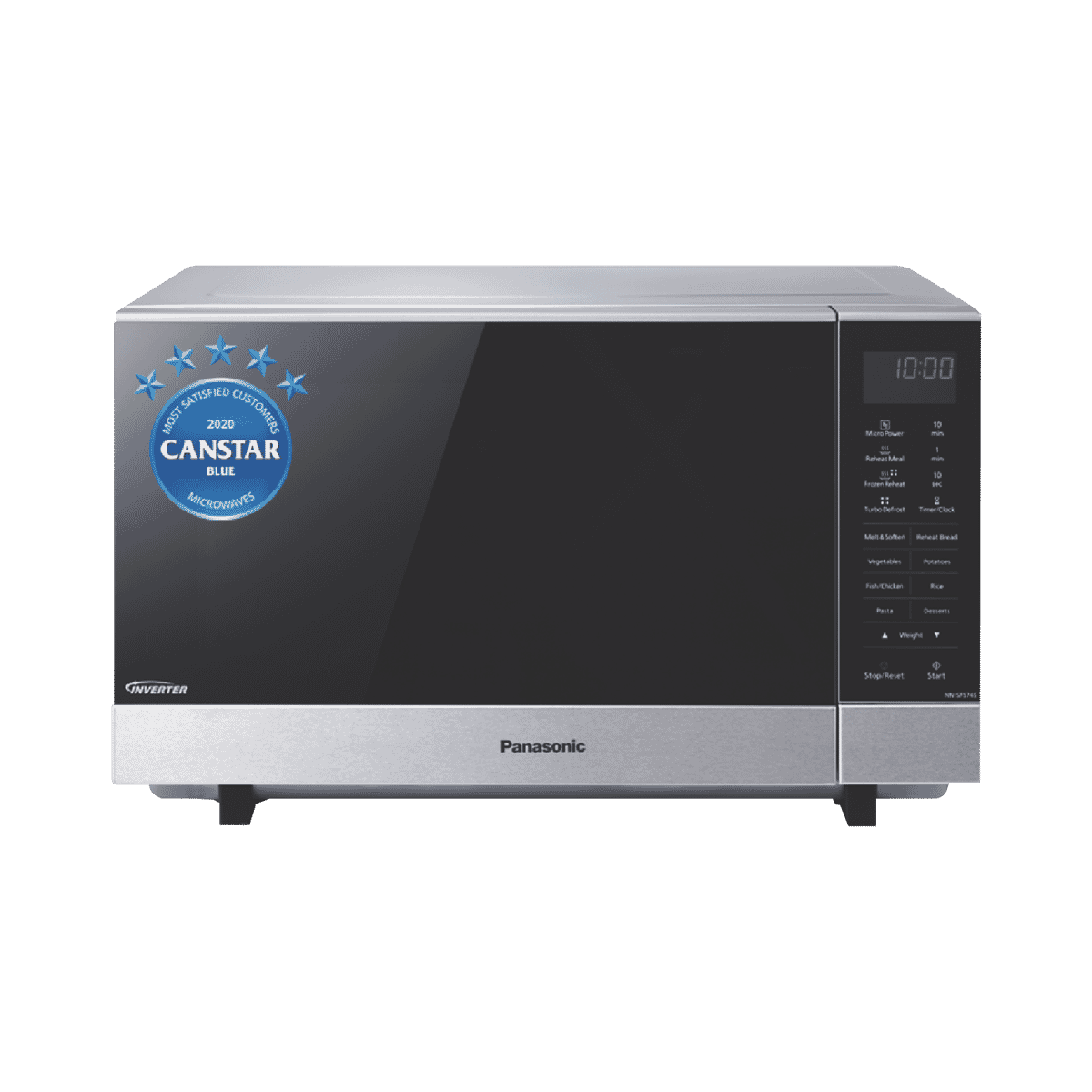Panasonic NNSF574SQPQ 27L 1000W Stainless Steel Inverter Microwave at