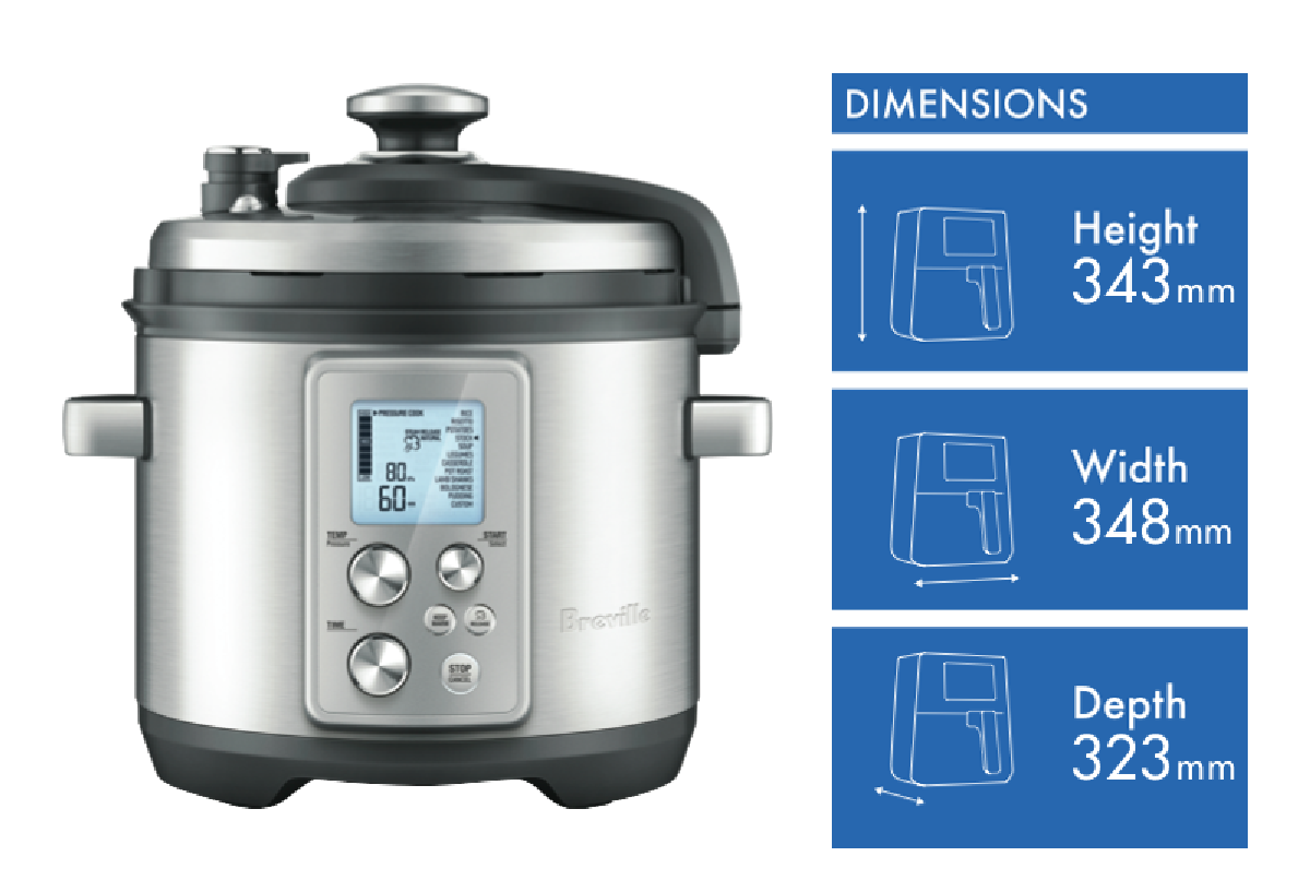 Breville BSC420BSS The Smart Temp 6L Slow Cooker at The Good Guys