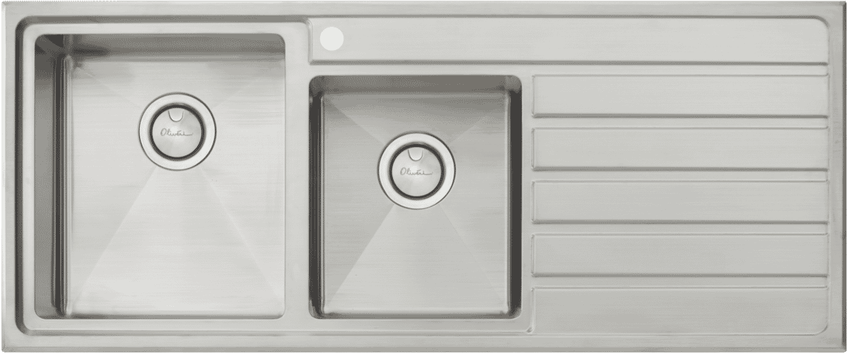 Oliveri Ap1411 Apollo 1 3 4 Bowl Sink With Drainer At The Good Guys