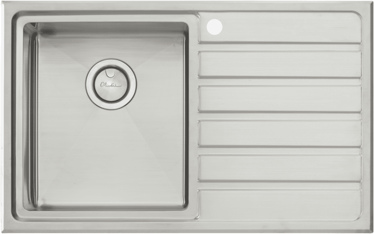 Oliveri Apollo Single Bowl Sink With Drainer