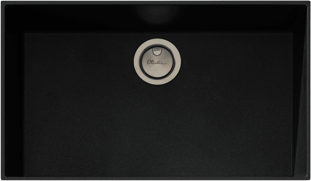 Oliveri Mega San-Black Bowl Under Mount Sink