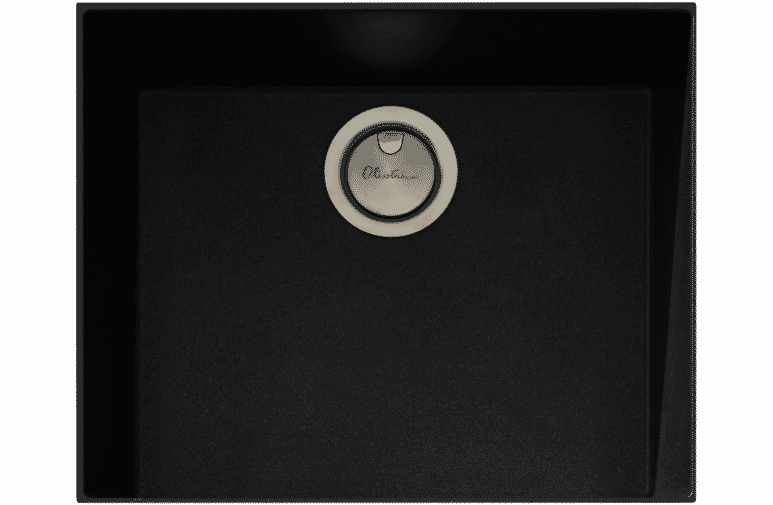 Oliveri St Bl1550u Santorini Large Bowl Undermount Black Granite Sink At The Good Guys